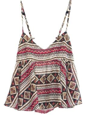 LF Red Print Top
